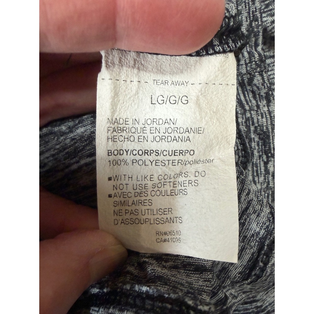 Under Armour Womens HeatGear Quarter Zip Pullover Space Dye Grey Black Large - Picture 7 of 7